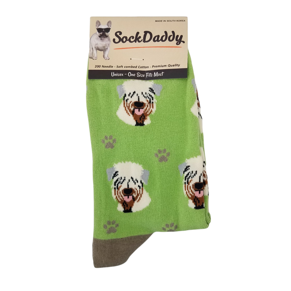 Soft Coated Wheaten Terrier Pet Lover Fun Novelty Dress Casual Unisex Sock Daddy